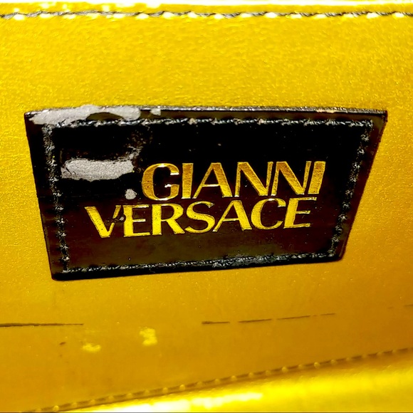 Gianni Versace Hand Bag  Yellow PVC💕💕 - Picture 7 of 9